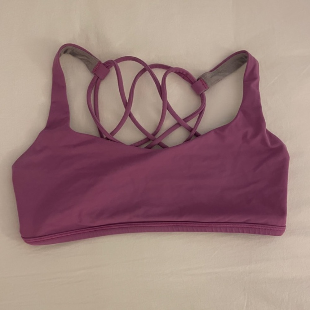 Lululemon free to be sports bra. Magenta color